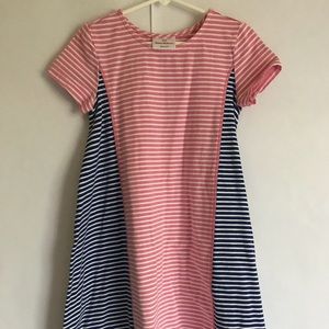 Hanna Andersson Pink and Blue Stripe Dress